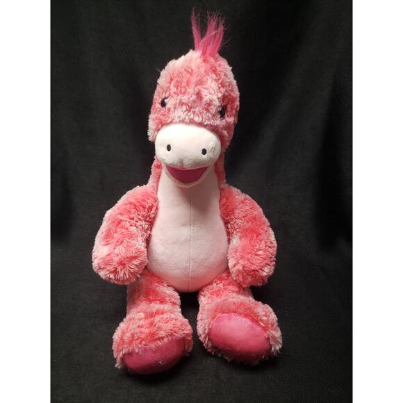 Build A Bear Pink Stegosaurus Dinosaur Softy Dino Plush Stuffed Animal BABW - Picture 2 of 9